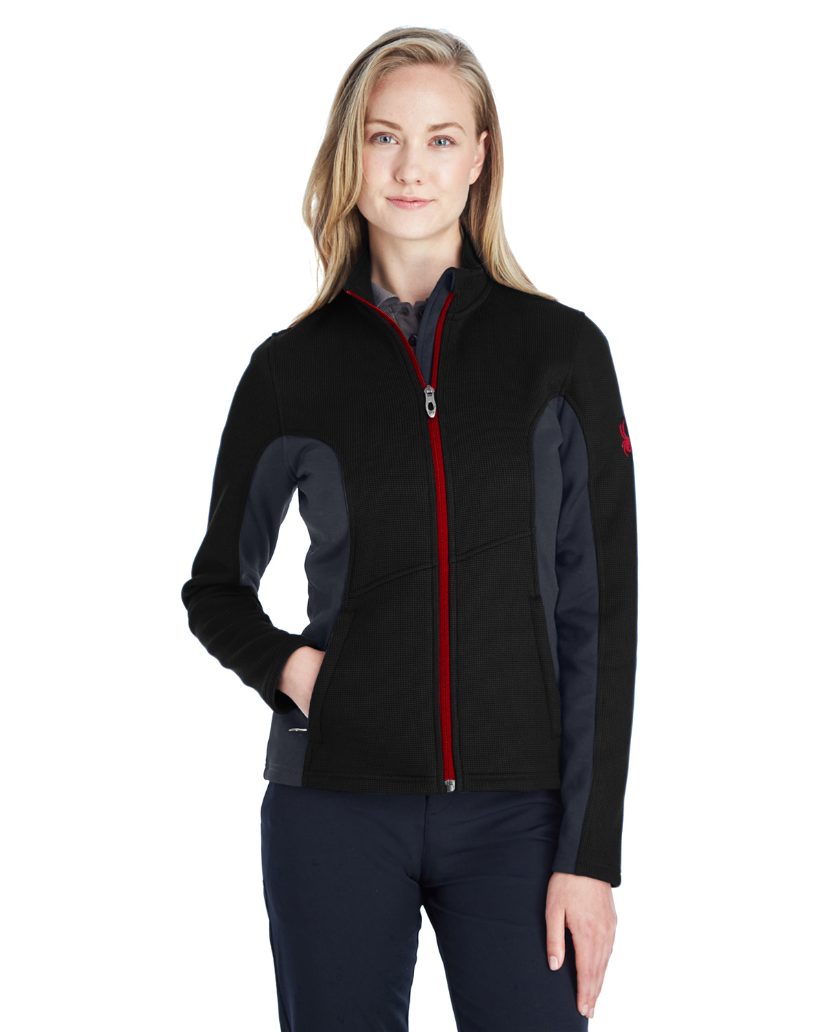 Color Variation Spyder Women's Cora Full Zip Fleece Color Block Jacket 