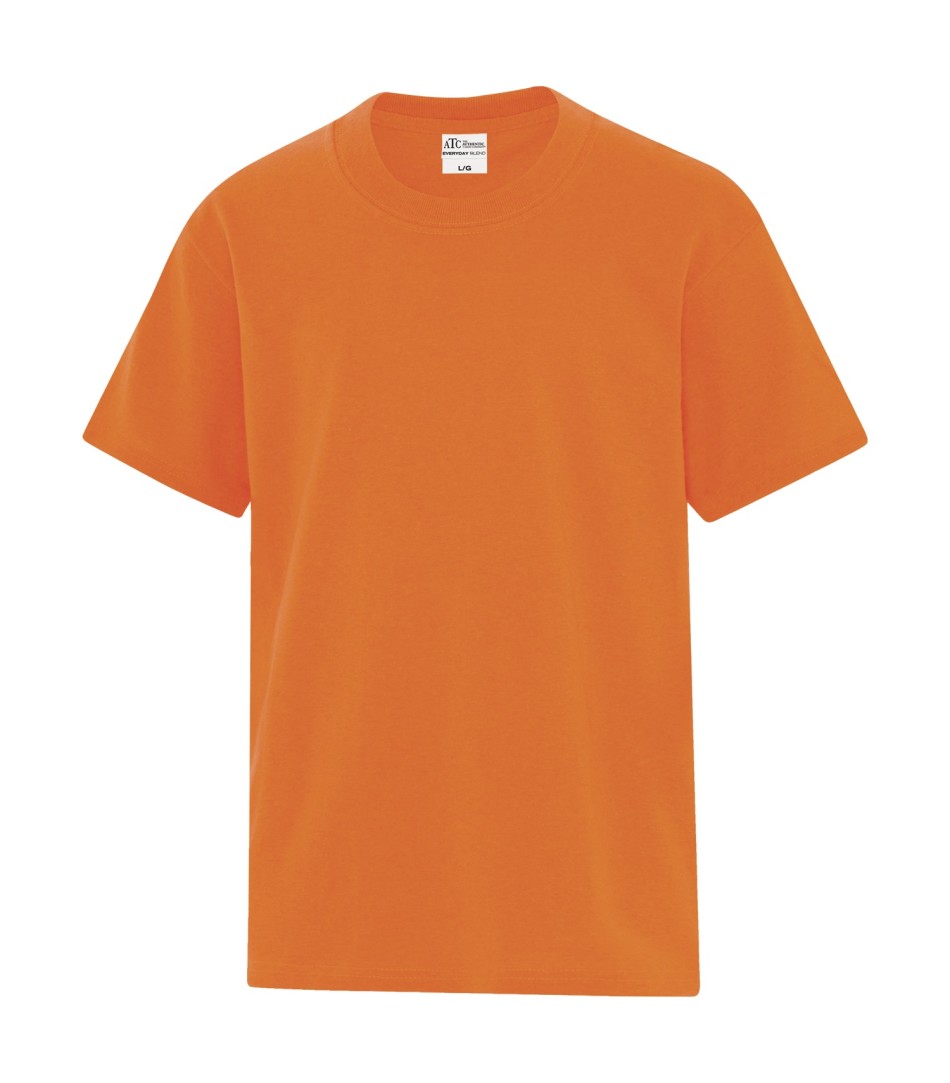 ATC™ Everyday Cotton Blend Youth Tee - Safety Orange