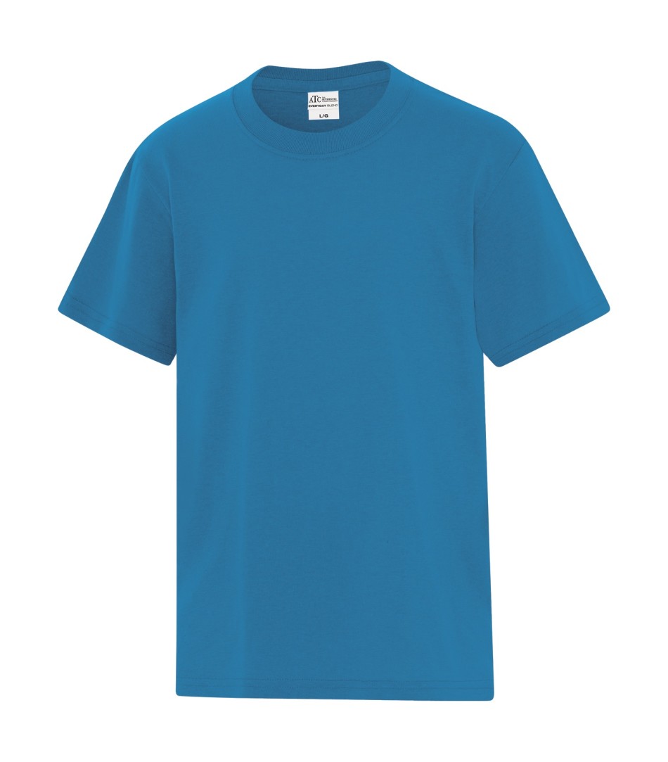 ATC™ Everyday Cotton Blend Youth Tee - Sapphire