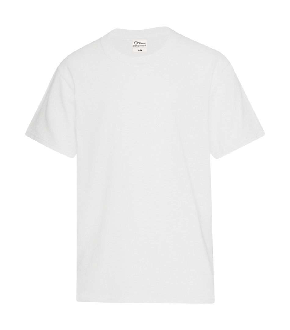 ATC™ Everyday Cotton Blend Youth Tee - White