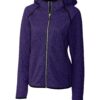 Cutter & Buck Mainsail Sweater-knit Hoodie Womens Full Zip Jacket -  Polished Heather - Xl : Target