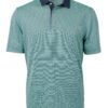 Cutter & Buck Virtue Eco Pique Micro Stripe Recycled Mens Polo