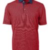 Cutter & Buck Virtue Eco Pique Micro Stripe Recycled Mens Polo