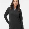 Adidas Women's 3-Stripes Quarter-Zip Sweater