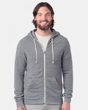 Alternative Rocky Eco-Fleece Full-Zip Hooded Sweatshirt - Image 3