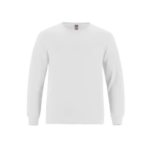 Canada Sportswear Men's Long Sleeve Crewneck Ring Spun Combed Cotton Tee