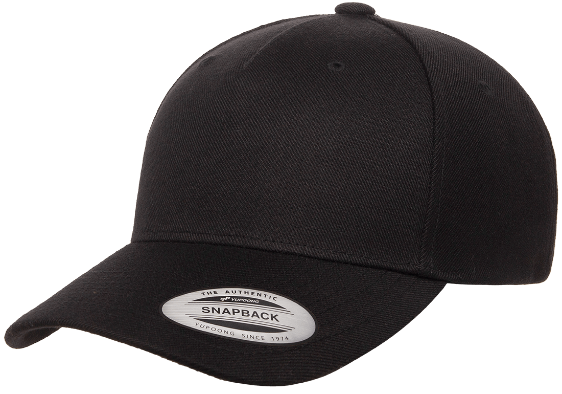 Yupoong Classics® 5-panel Premium Curved Visor Snapback Cap