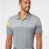 Adidas Heathered 3-Stripes Colorblocked Polo - Image 6
