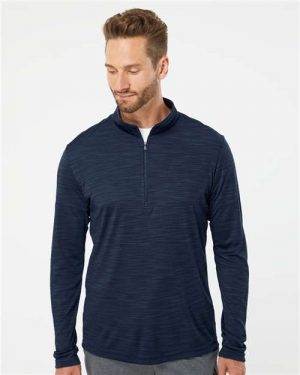 Adidas Lightweight Mélange Quarter-Zip Pullover - Image 3