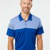 Adidas Heathered 3-Stripes Colorblocked Polo - Image 4