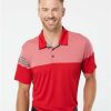 Adidas Heathered 3-Stripes Colorblocked Polo - Image 5