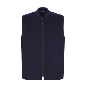 Canada Sportswear Men's Cotton Canvas Vest With Sherpa Lining