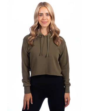 Next Level Ladies' Cropped Pullover Hooded Sweatshirt - Image 4
