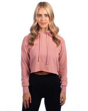 Next Level Ladies' Cropped Pullover Hooded Sweatshirt - Image 2