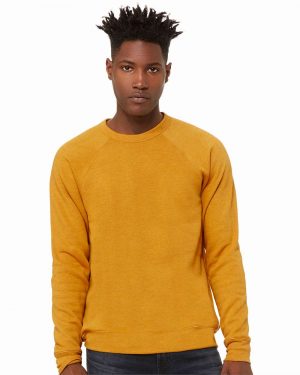 Bella + Canvas Sponge Fleece Raglan Crewneck Sweatshirt - Image 7