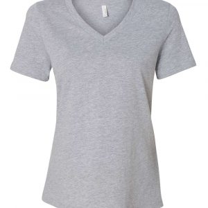 Bella + Canvas Women's Relaxed Heather CVC V-Neck Tee