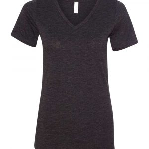 Bella + Canvas Women's Relaxed Triblend Short Sleeve V-Neck Tee