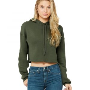 Bella + Canvas Women's Crop Fleece Hoodie