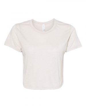 Bella + Canvas Women’s Flowy Crop Tee - Image 3