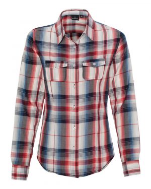 Burnside Women's Long Sleeve Plaid Shirt - Image 3