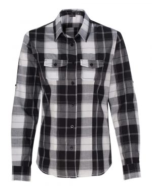 Burnside Women's Long Sleeve Plaid Shirt - Image 2