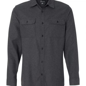 Burnside Solid Long Sleeve Flannel Shirt
