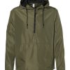 Independent Trading Co. Lightweight Quarter-Zip Windbreaker Pullover Jacket