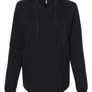 Independent Trading Co. Women’s Lightweight California Wave Wash Hooded Sweatshirt