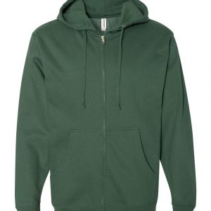 Independent Trading Co. Midweight Full-Zip Hooded Sweatshirt