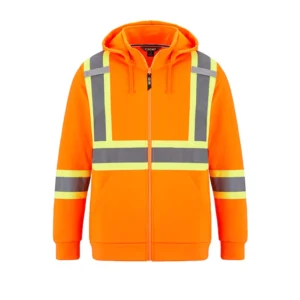 Canada Sportswear Men's Hi-vis Polyester Full Zip Hoodie - Image 4