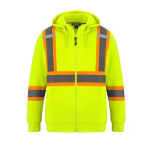 Canada Sportswear Men's Hi-vis Polyester Full Zip Hoodie