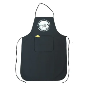 Polyester One Pocket Bib Apron Black
