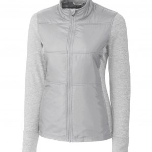 Cutter & Buck Stealth Hybrid Quilted Womens Full Zip Windbreaker Jacket