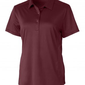 Cutter & Buck Prospect Textured Stretch Womens Short Sleeve Polo