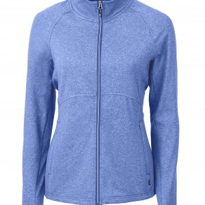 Cutter & Buck Adapt Eco Knit Heather Recycled Womens Full Zip