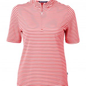 Cutter & Buck Virtue Eco Pique Stripe Recycled Womens Top