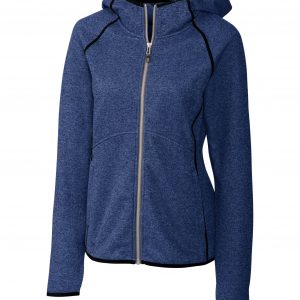 Cutter & Buck Mainsail Sweater-Knit Hoodie Womens Full Zip Jacket