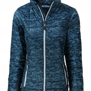 Cutter & Buck Rainier PrimaLoft® Womens Eco Insulated Full Zip Printed Puffer Jacket