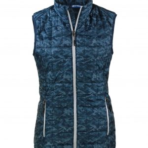 Cutter & Buck Rainier PrimaLoft® Womens Eco Insulated Full Zip Printed Puffer Vest