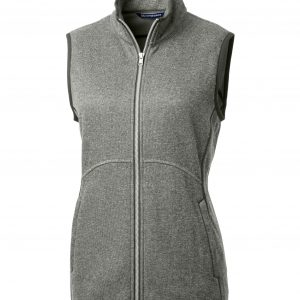 Cutter & Buck Mainsail Sweater Knit Womens Full Zip Vest