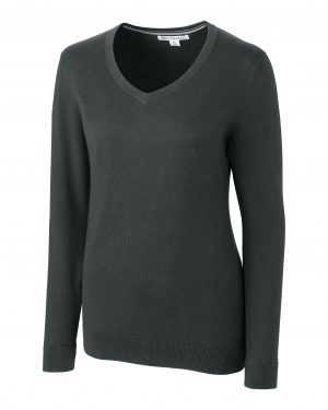 Cutter & Buck Lakemont Tri-Blend Womens V-Neck Pullover Sweater - Image 2