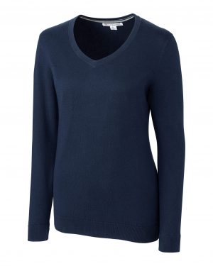 Cutter & Buck Lakemont Tri-Blend Womens V-Neck Pullover Sweater - Image 3