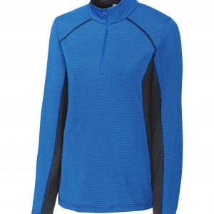 Clique Ice Pique Colorblock Womens Half-Zip Tech Pullover Top