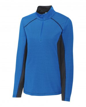Clique Ice Pique Colorblock Womens Half-Zip Tech Pullover Top