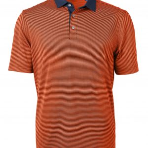 Cutter & Buck Virtue Eco Pique Micro Stripe Recycled Mens Polo