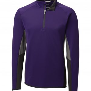 Cutter & Buck Traverse Colorblock Stretch Quarter Zip Mens Pullover