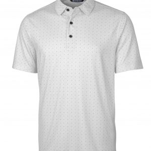 Cutter & Buck Pike Double Dot Print Stretch Mens Polo