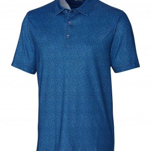 Cutter & Buck Pike Micro Floral Print Stretch Mens Polo