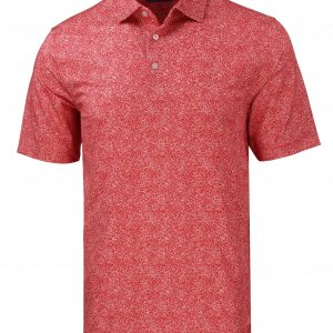 Cutter & Buck Pike Constellation Print Stretch Mens Polo