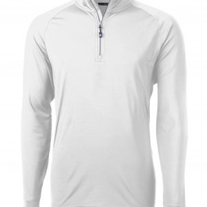Cutter & Buck Adapt Eco Knit Stretch Recycled Mens Quarter Zip Pullover